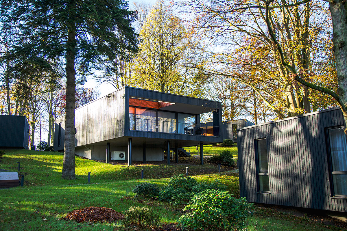 Urlaub in den Glueck in Sicht Lodges in Gluecksburg an der Ostsee