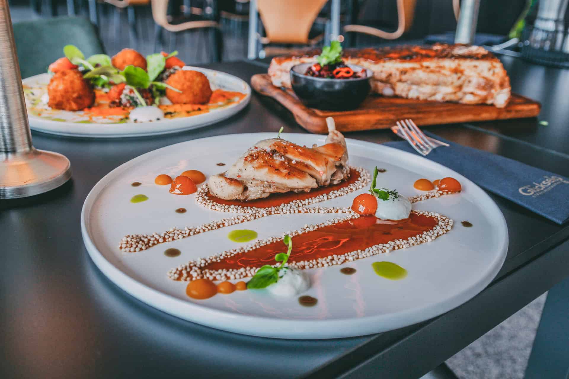 Glückselig Restaurant bei Flensburg, betrunkenes Kaninchen