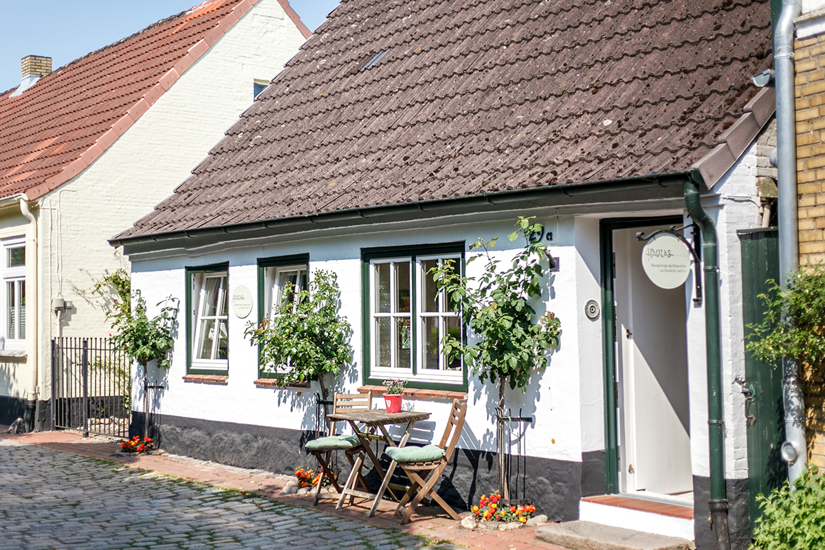 Ein Haus in der Fischersiedlung Holm