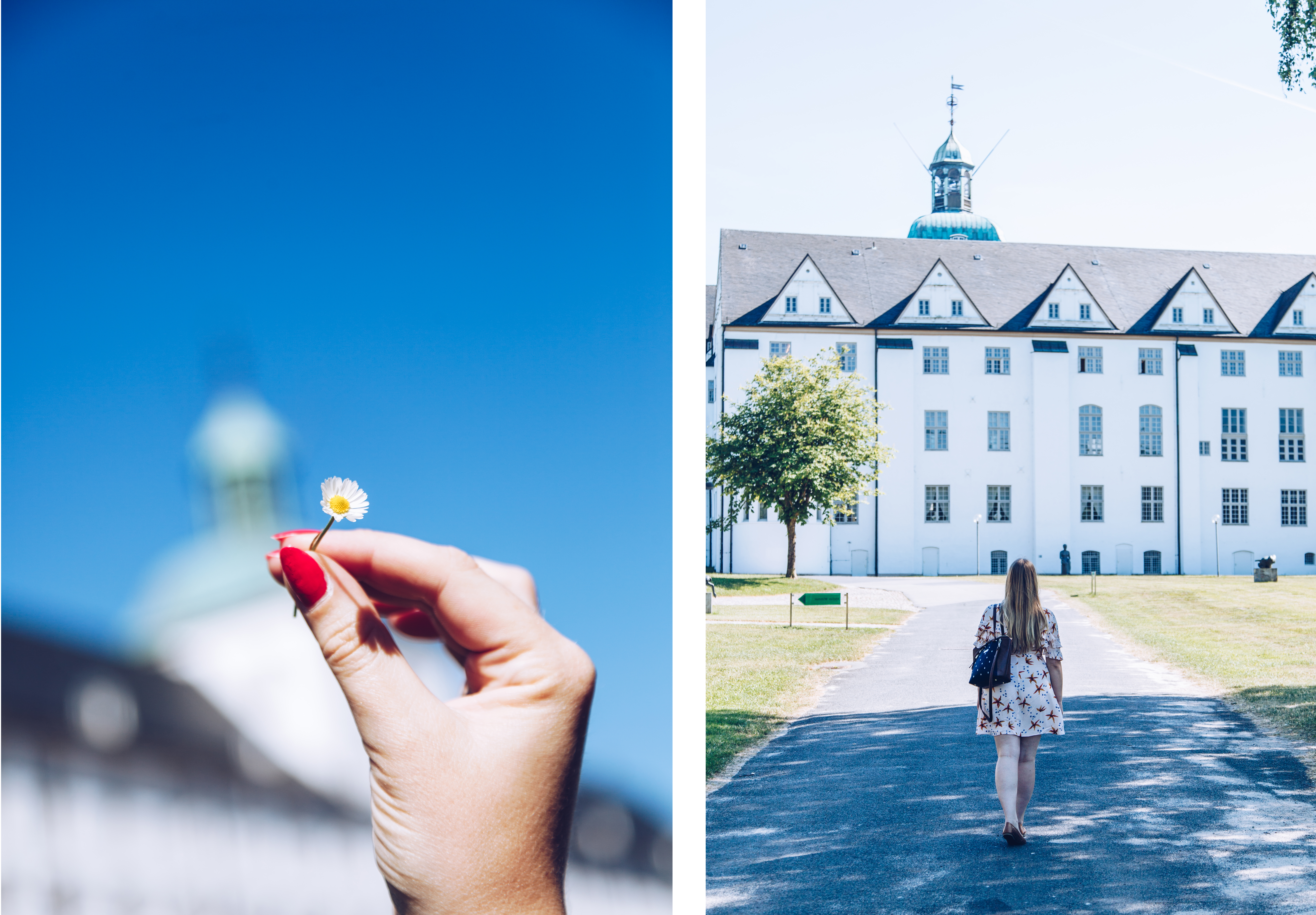 Finja vor dem Schloss Gottorf