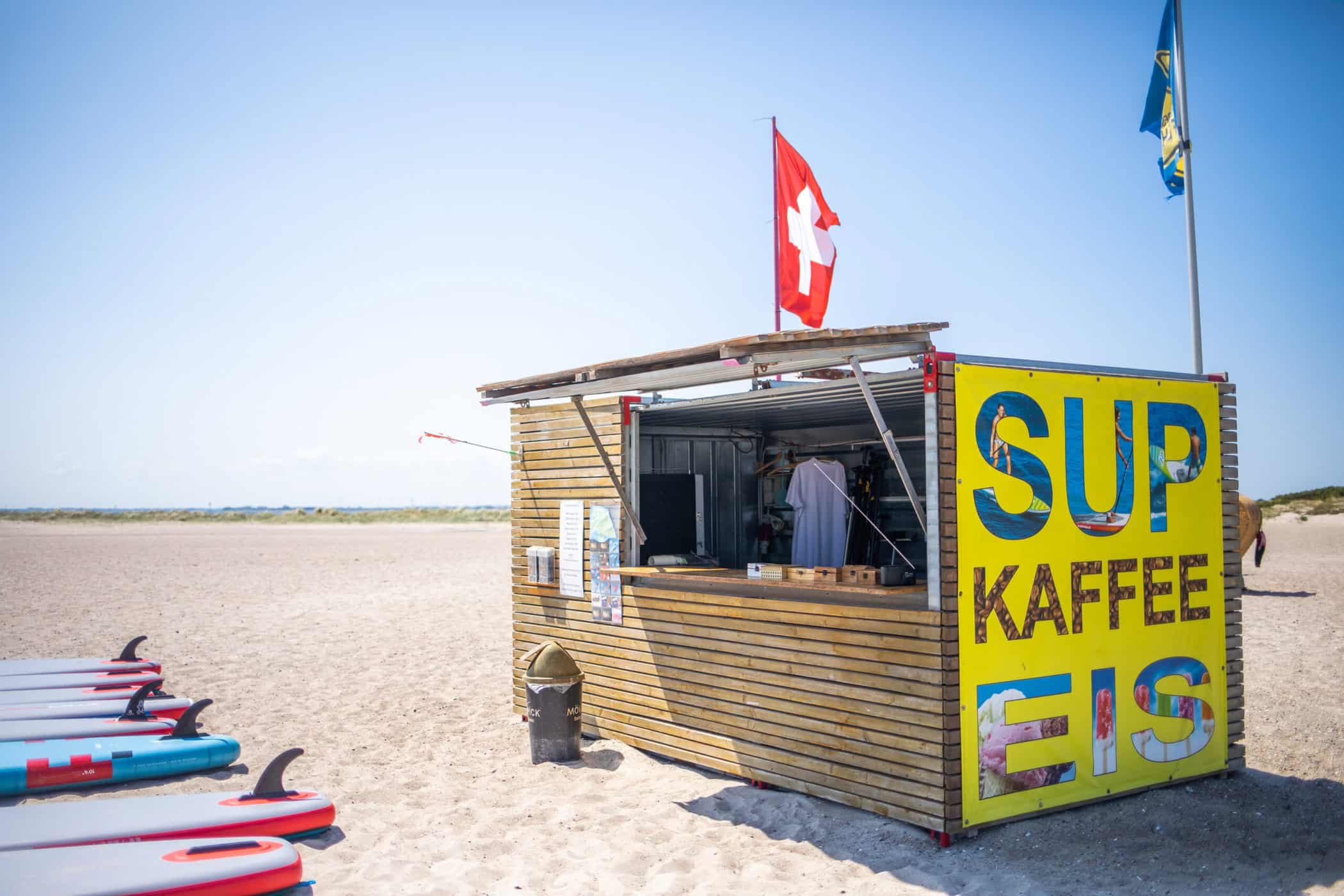 Die kleine Hütte von SUP Fehmarn