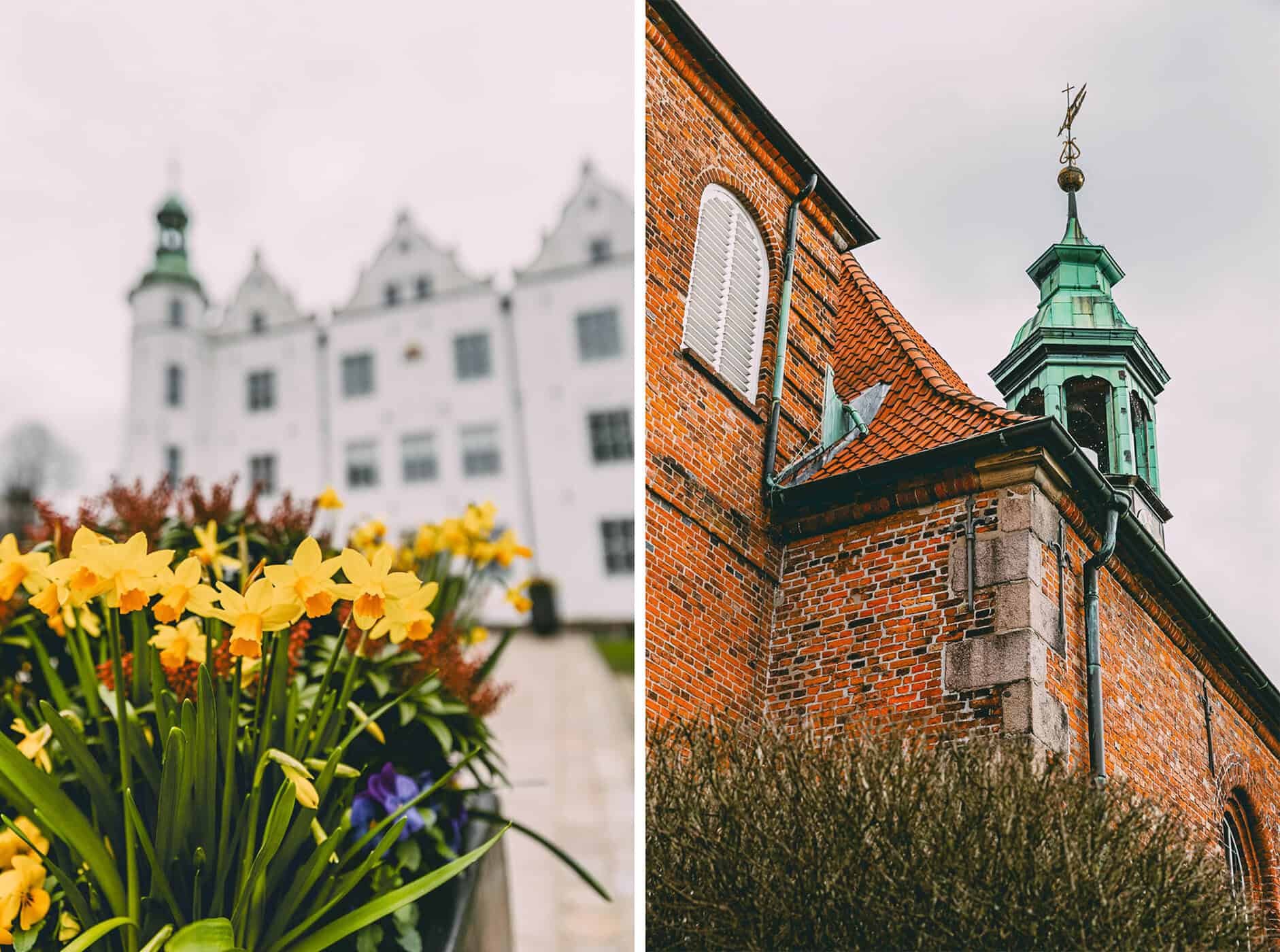 Schloss Ahrensburg und die Schlosskirche von außen