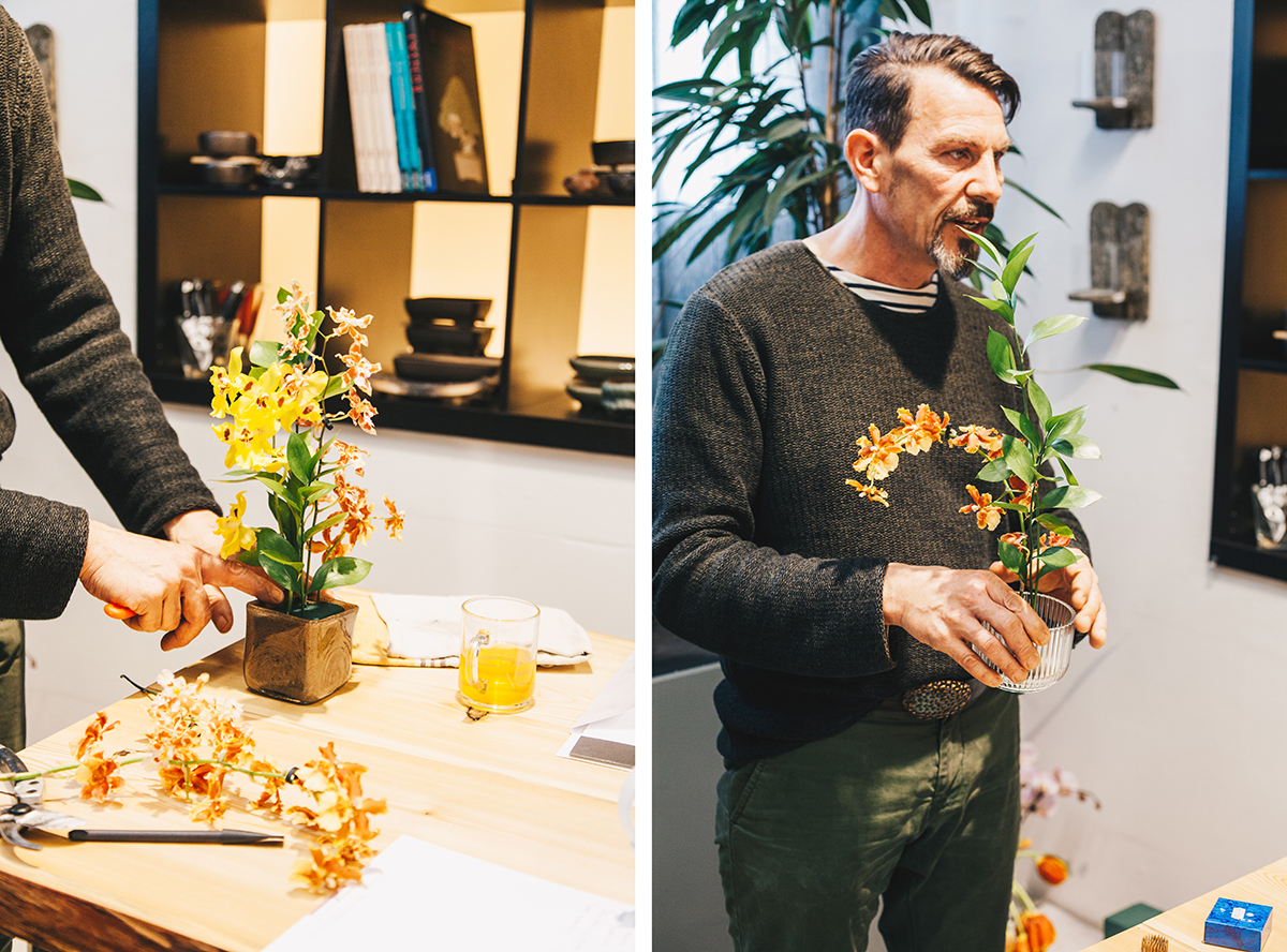 Zu Besuch beim Floristik-Workshop bei 2fach in Kiel: Lerne das Blumenstecken