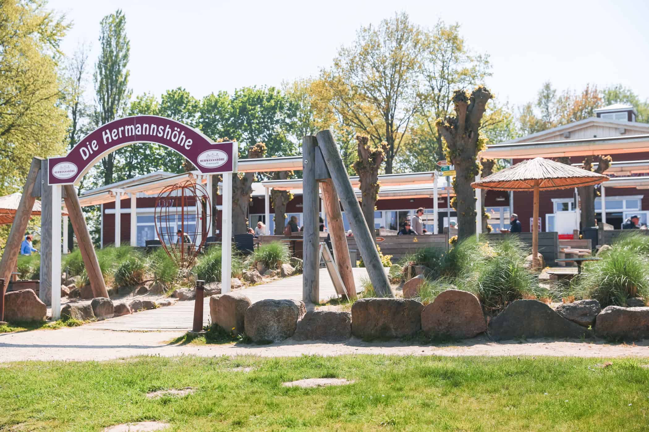 Das Hermannshöhe Erlebniscafé von außen