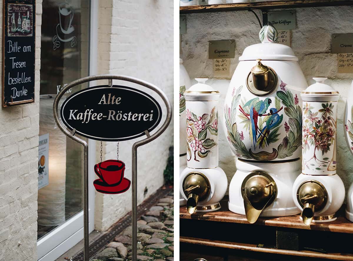 Kaffee Rösterei Collage