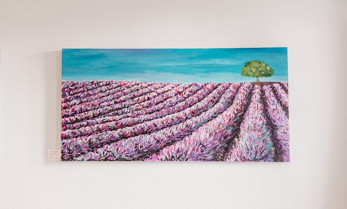 Gemälde Lavendelfelder