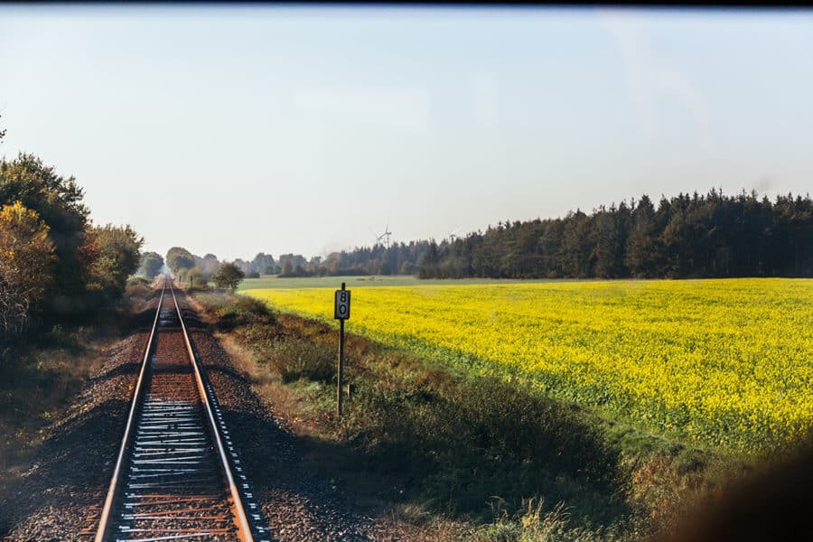 Wir freuen uns schon, dass wir bald wieder mit dem Zug durch die schöne Landschaft in Schleswig-Holstein fahren