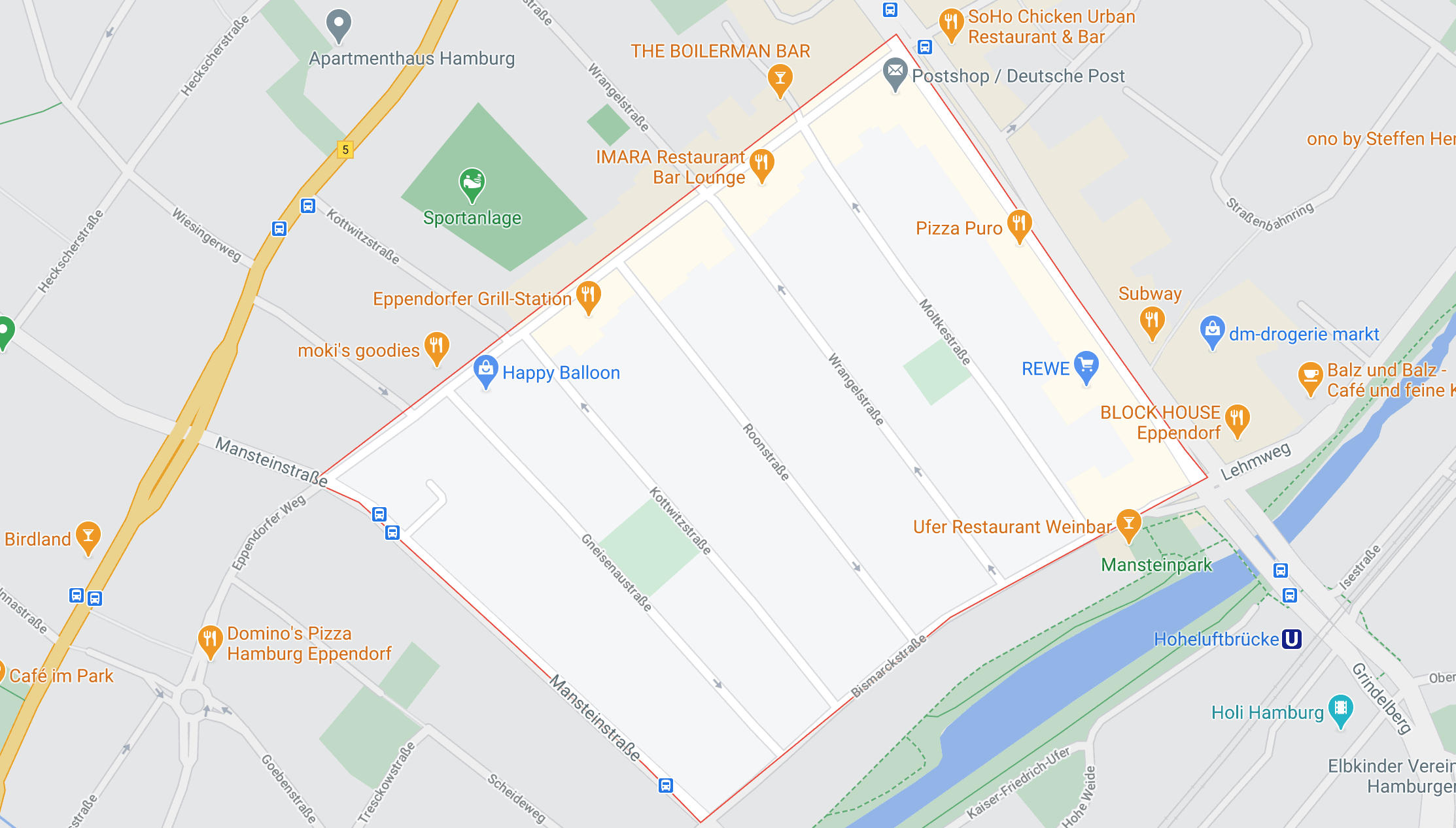 Google Maps Generalsviertel