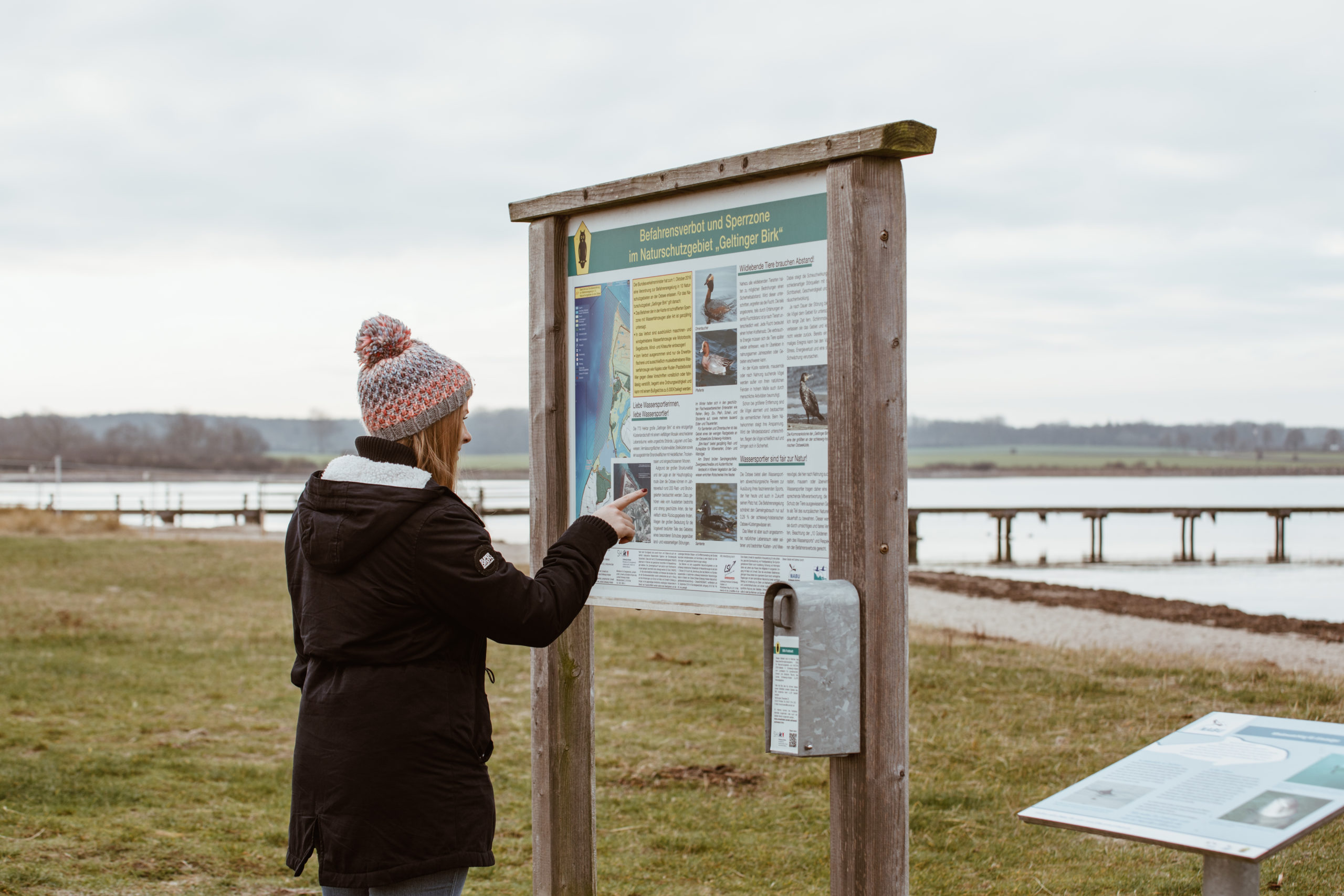 Yachthafen Wackerballig Infotafel