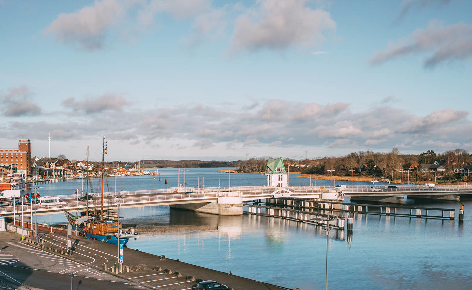 Speicherquartier Kappeln: Panorama über die Schlei