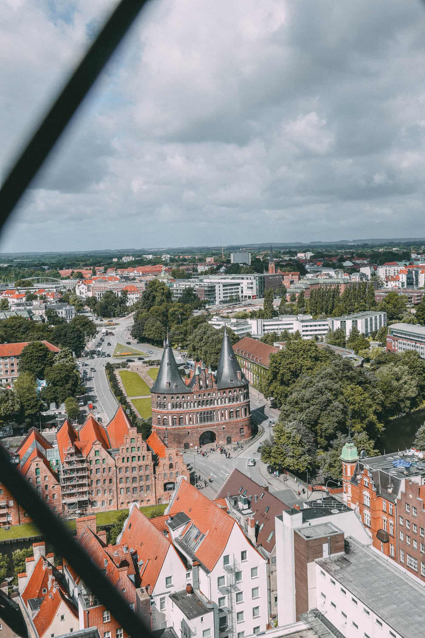 Ausblick auf das Lübecker Holstentor