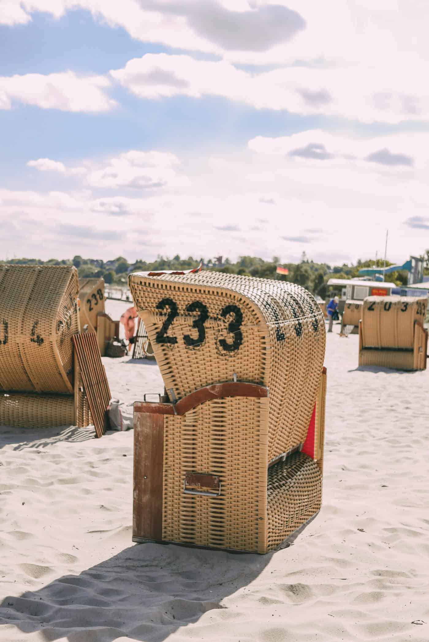 Strandkorb am Eckernförder Strand