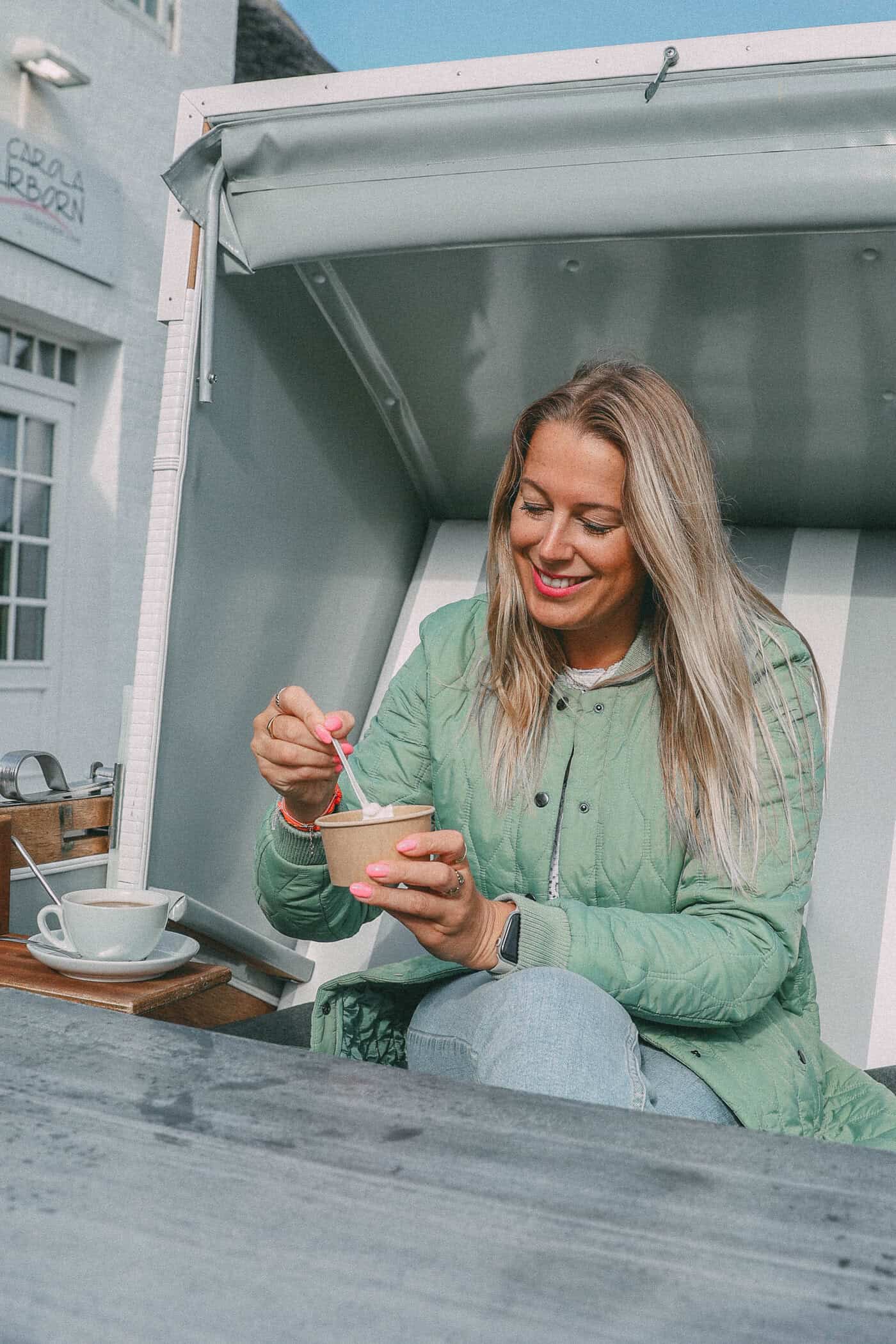 kleine Auszeit mit Kaffee und Eis