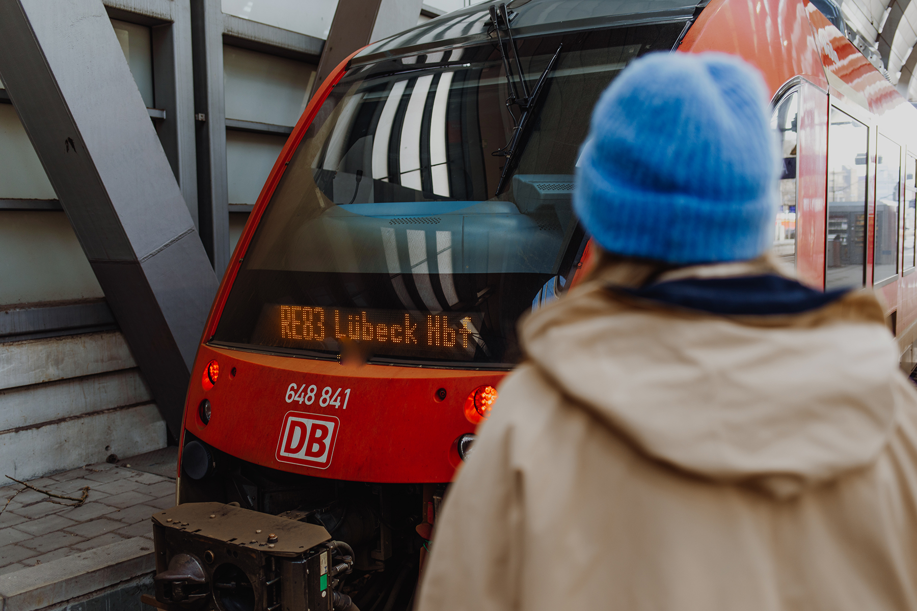 Zug Richtung Lübeck Hbf