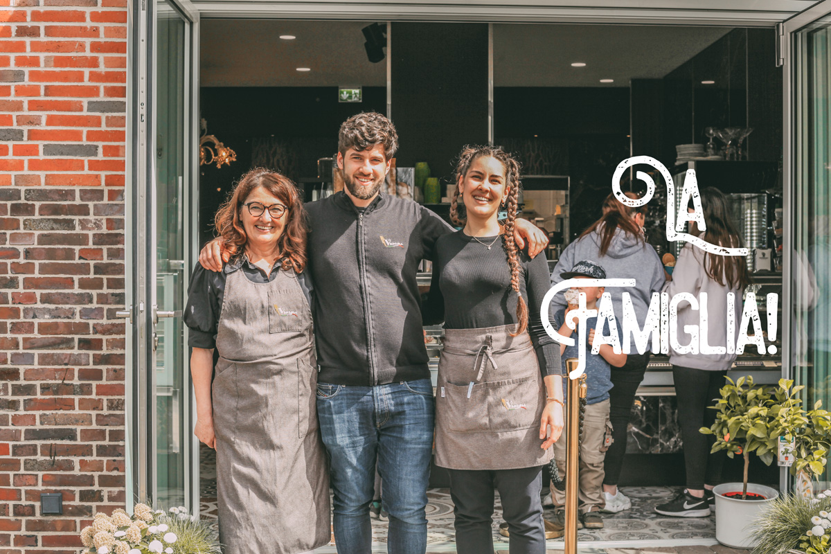 Patrizia, Antonio und Laura Dall’Anese vom Restaurant Venezia in NOrtorf