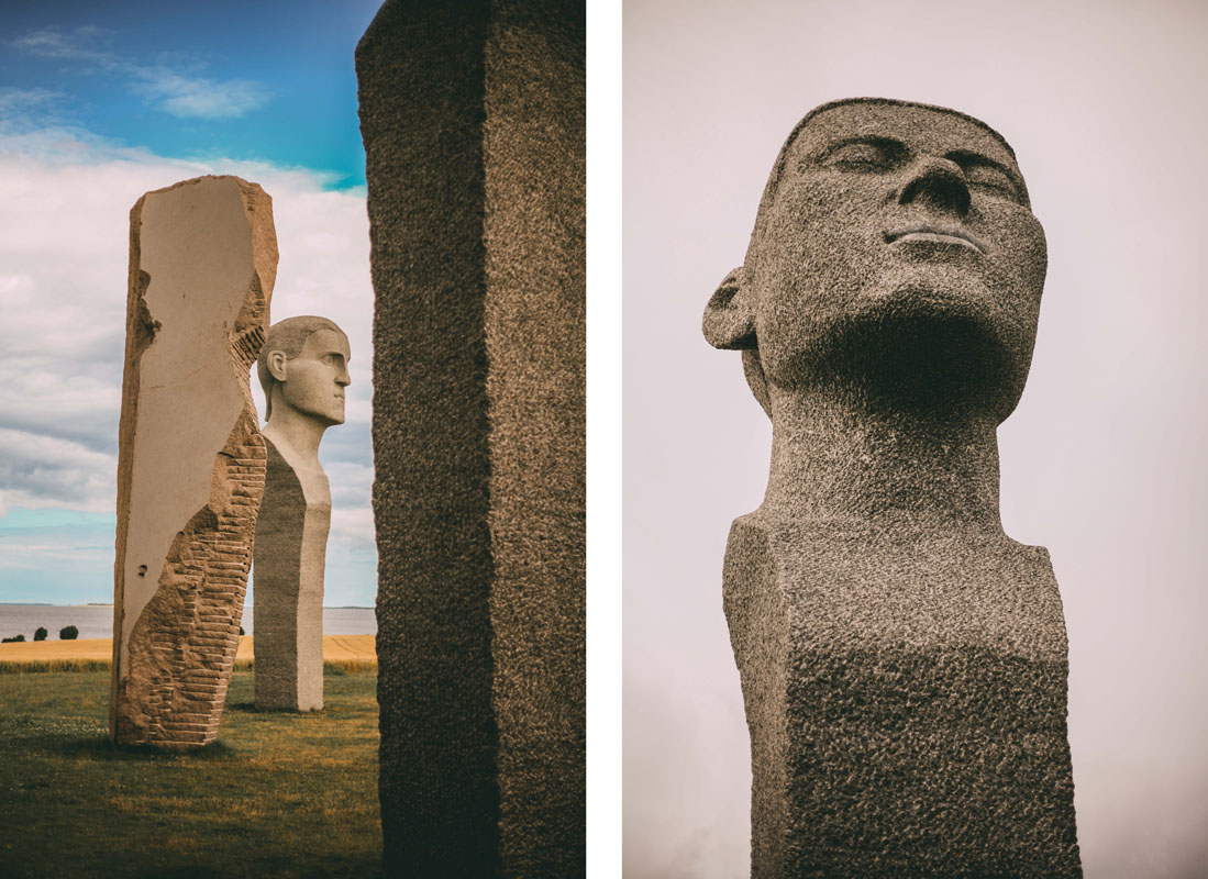 Steinfiguren der Dodekalitten auf Lolland