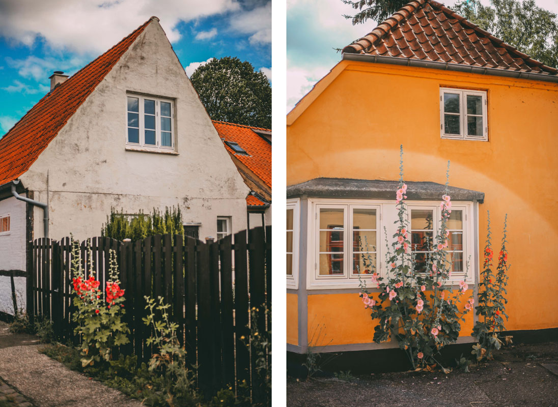 Zwei kleine Häuschen in Maribo auf Lolland