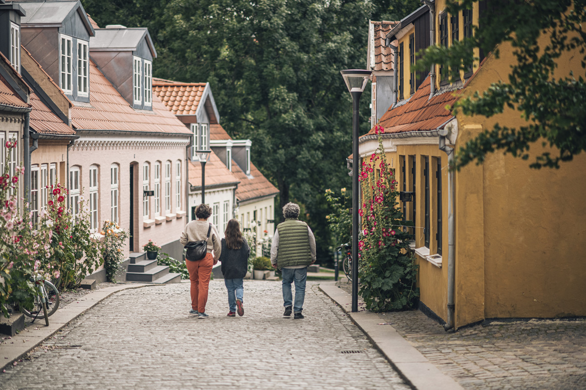 Bunte Häuser in Dänemark