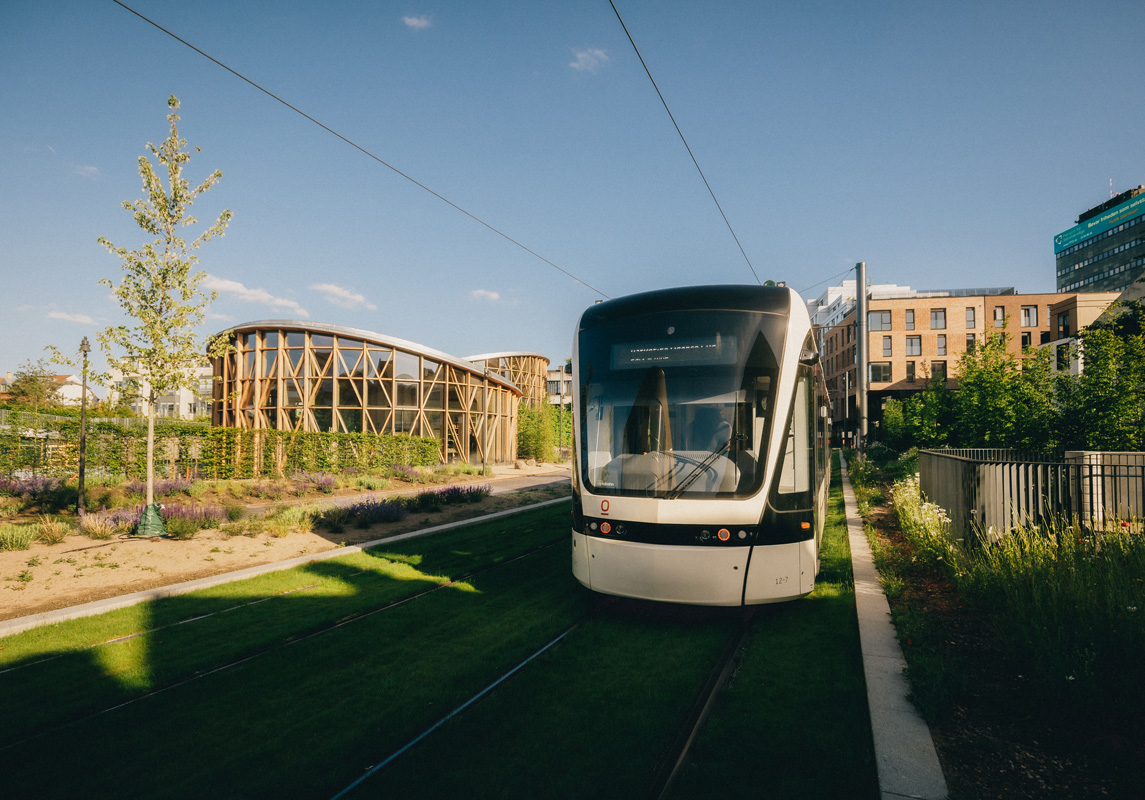 Neue Straßenbahn in Odense