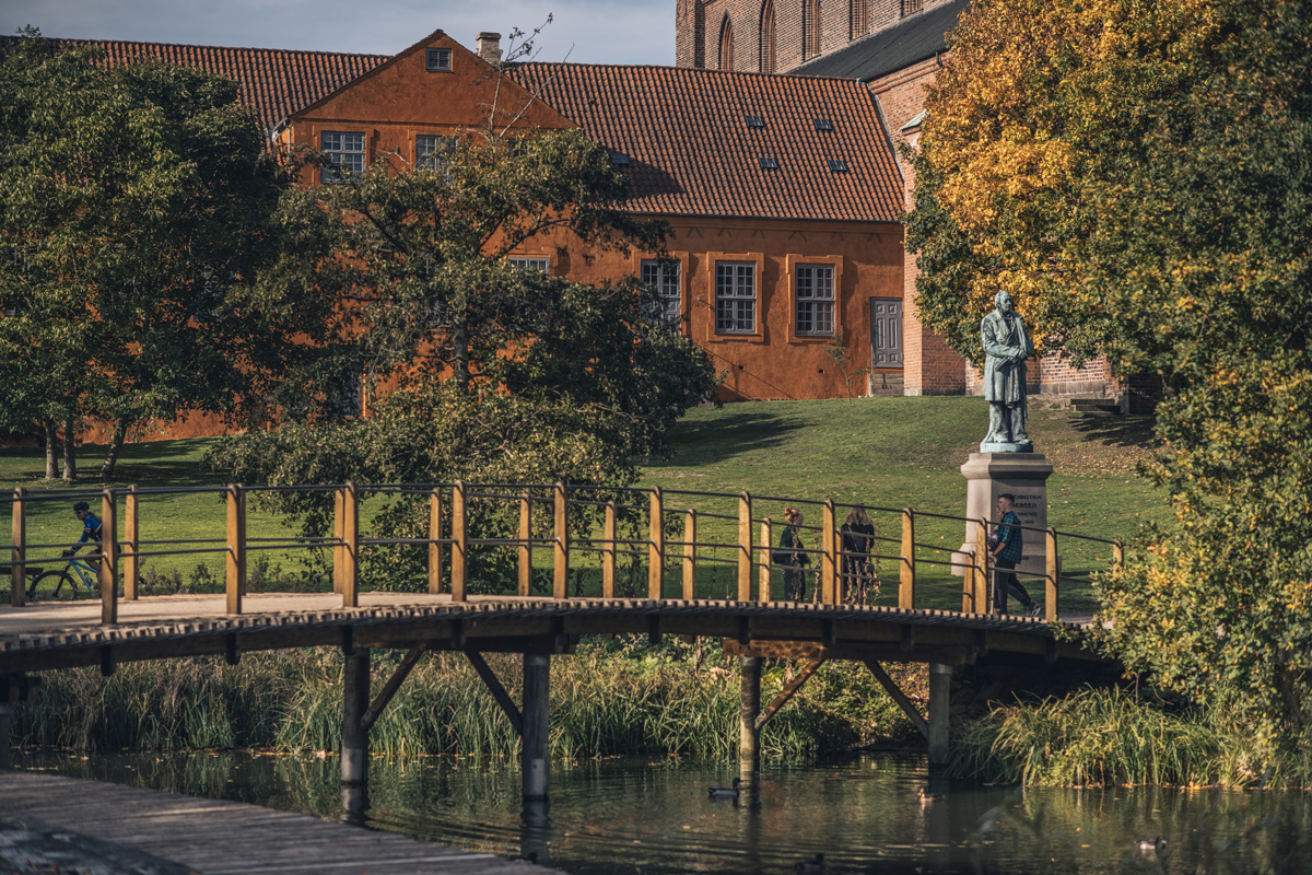 Brücke über Fluss in Odense