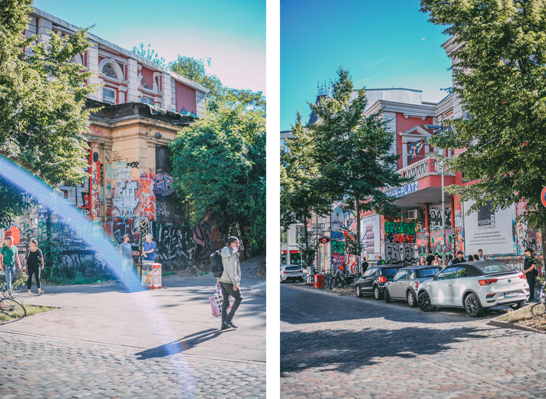 Straßen auf dem Schanzenviertel