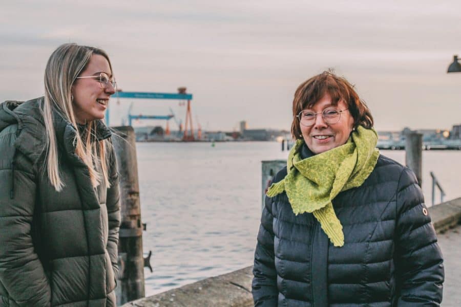 Finja und die Innenministerin an der Kiellinie