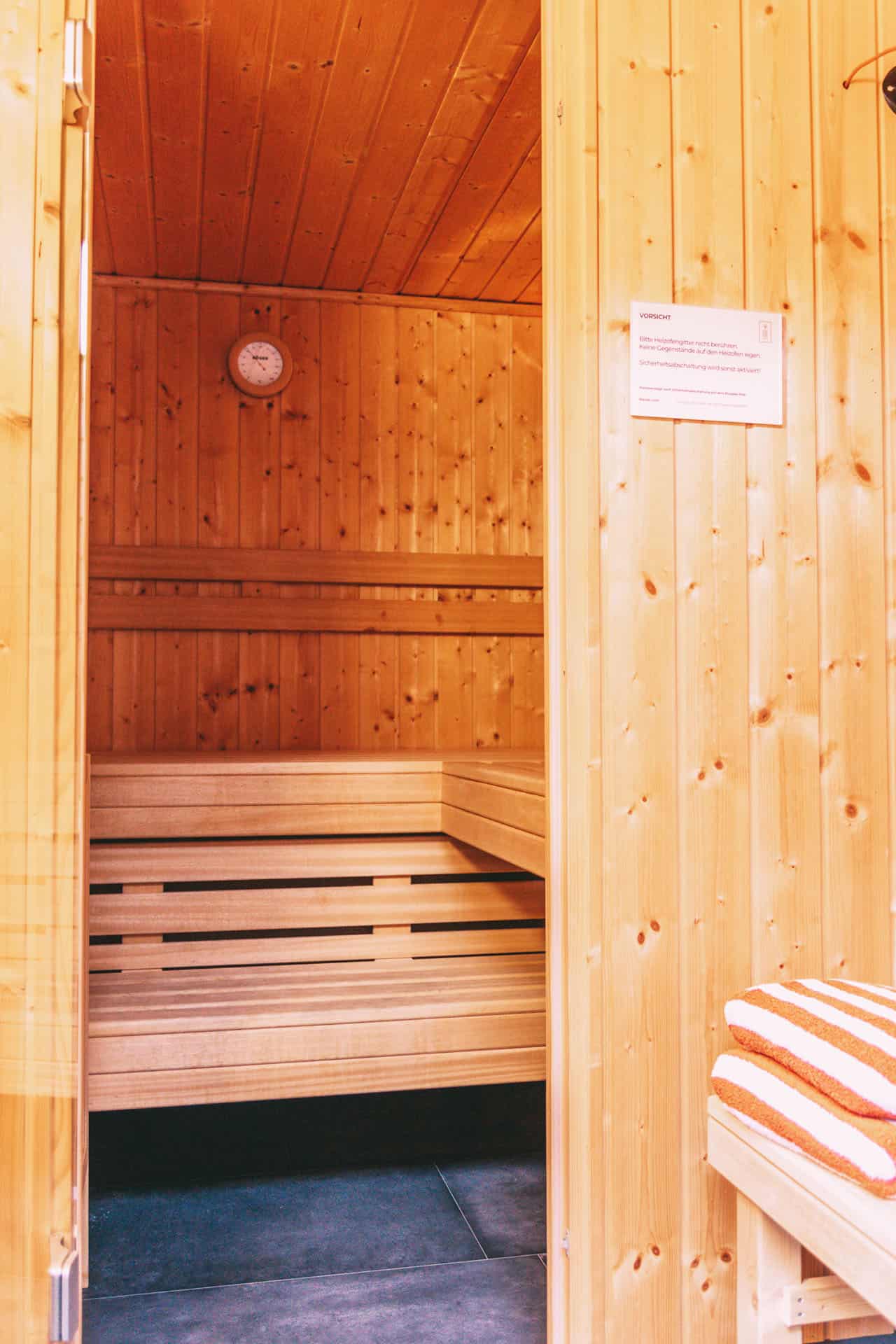 Sauna von innen