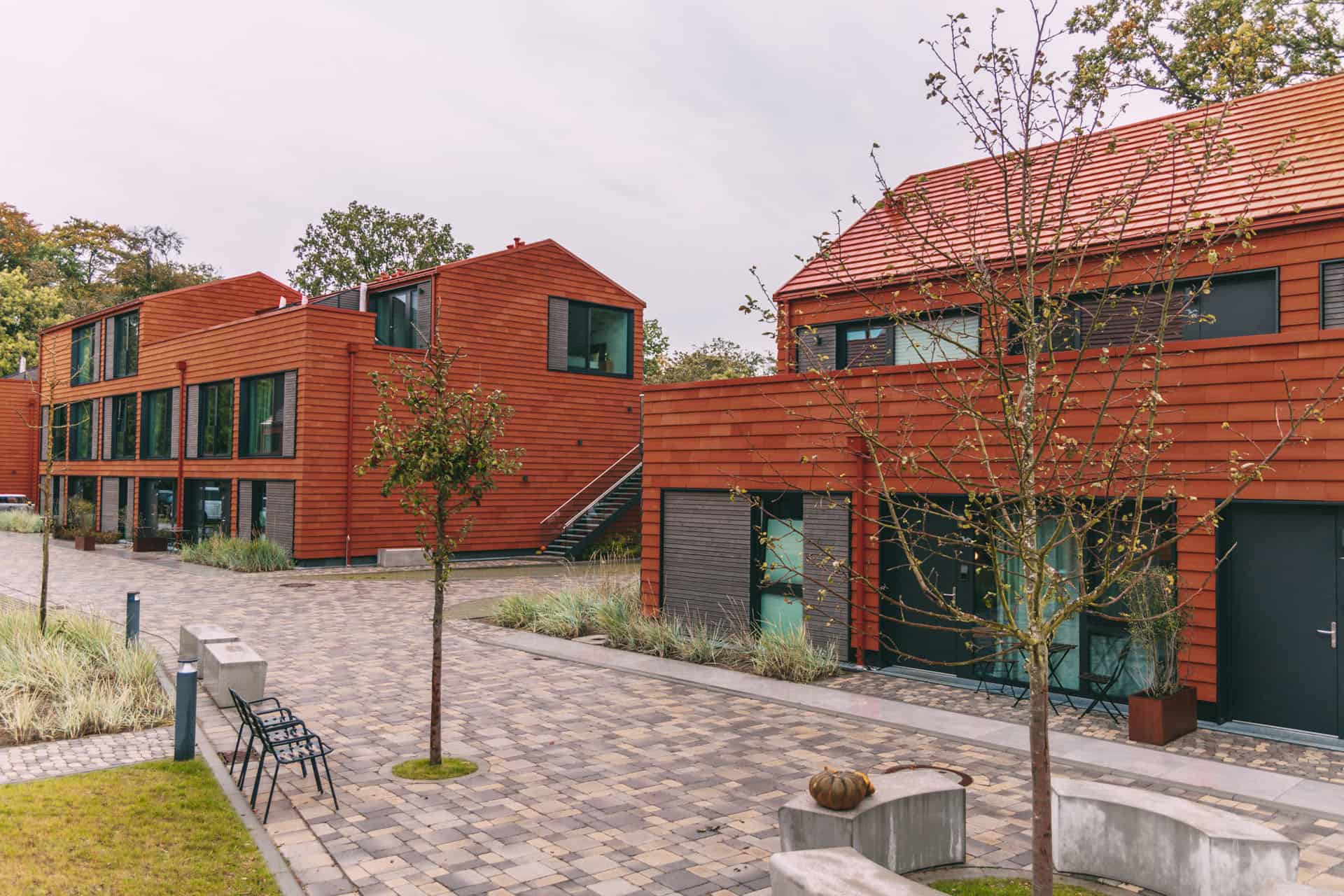 Außenansicht Ferienapartments De Ole School