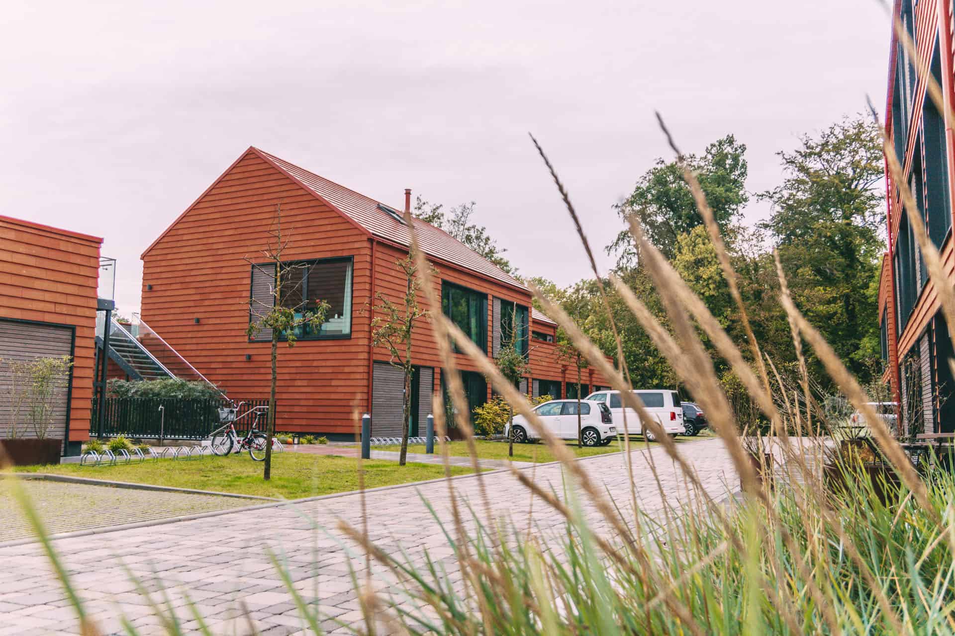 Außenansicht Ferienapartments De Ole School