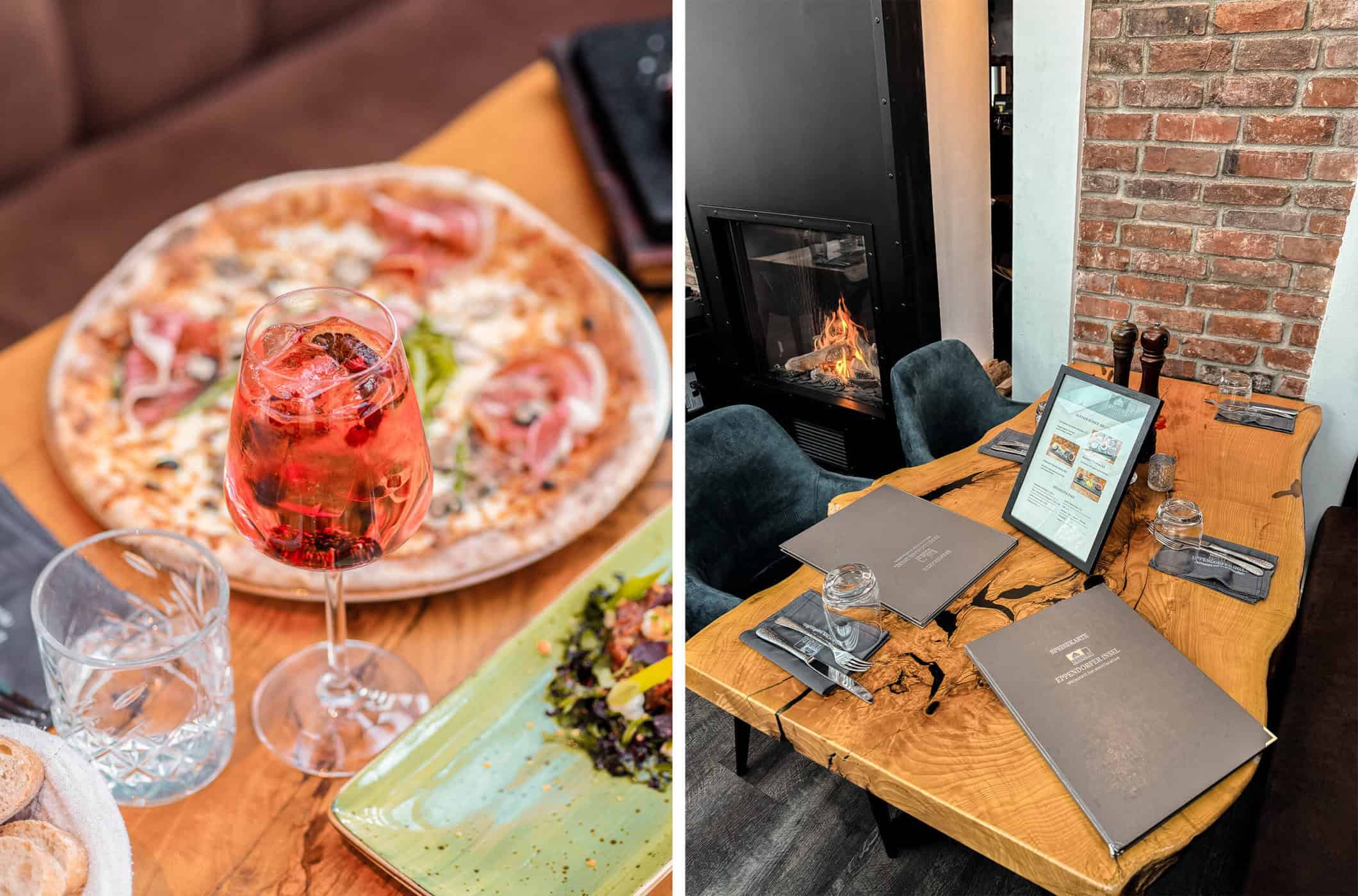 Ein perfektes Dinner für zwei: Pizza und Aperitif in der Eppendorfer Insel in Hamburg