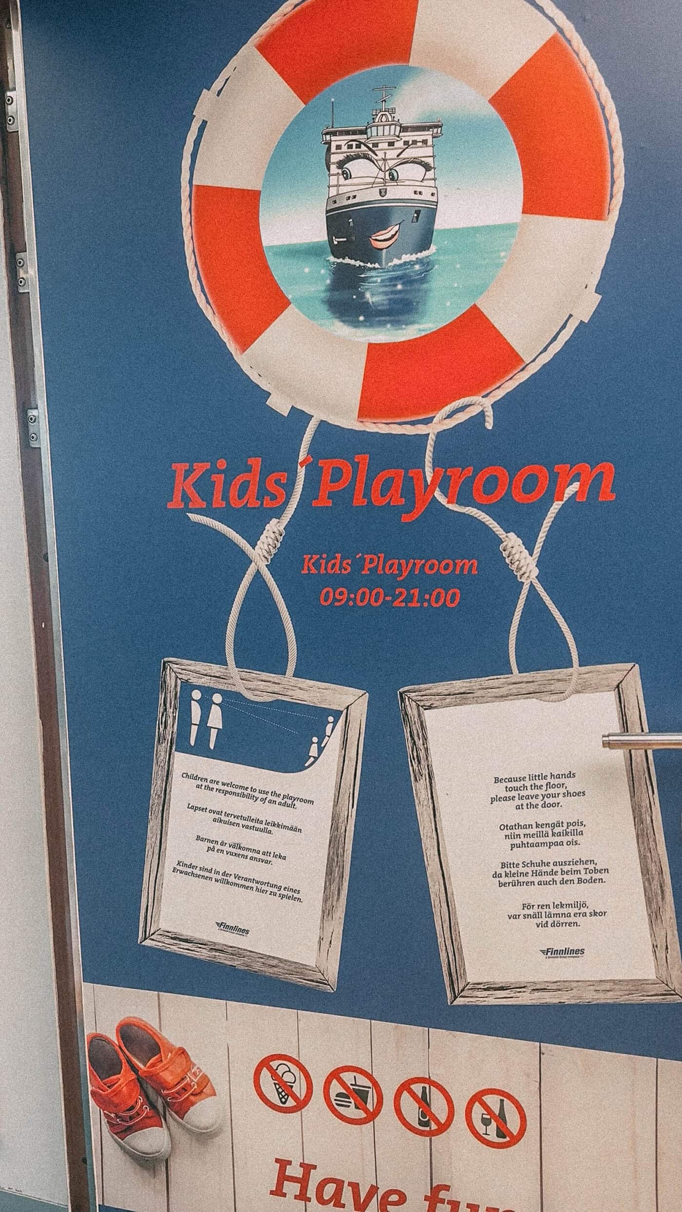 Kinderspielecke auf der Finnlines