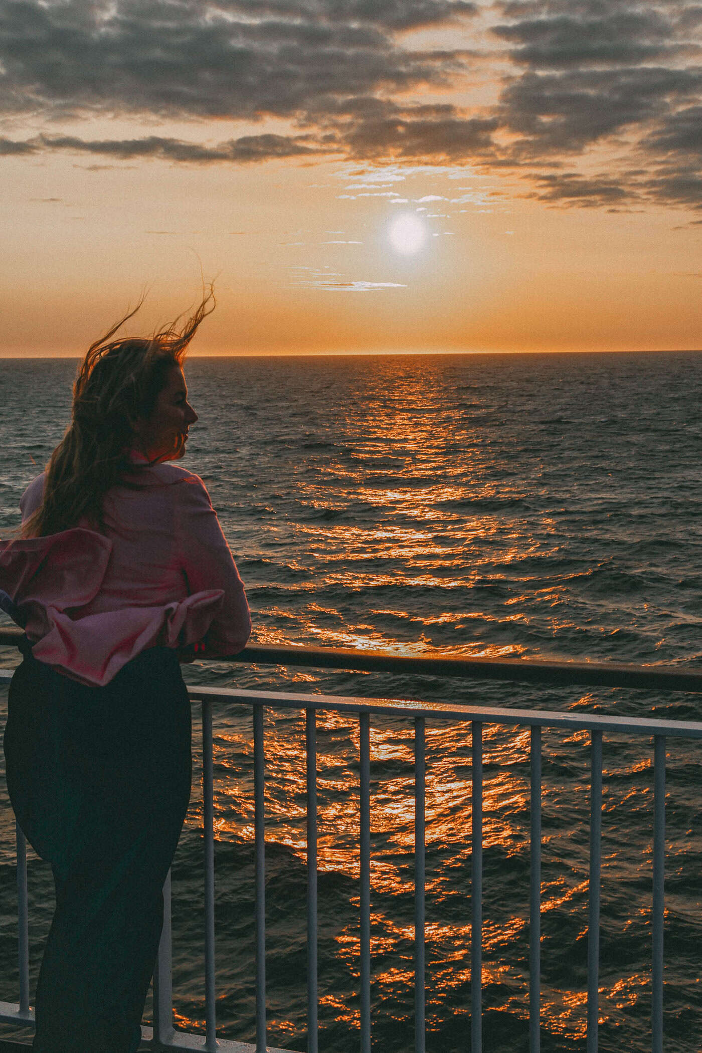 Sonnenuntergang von der Finnlines