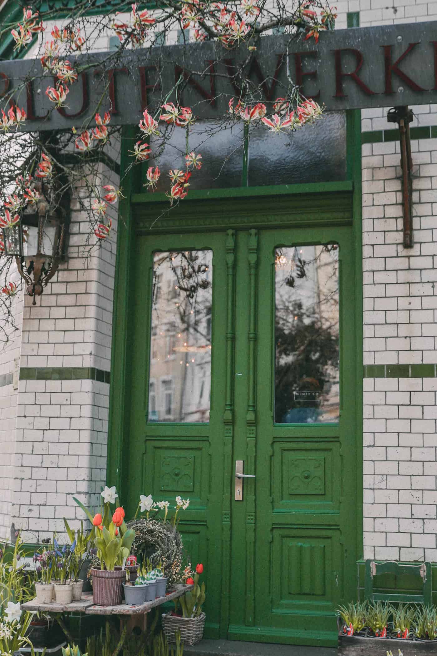 Blumenladen in der Straße Jungfernstieg