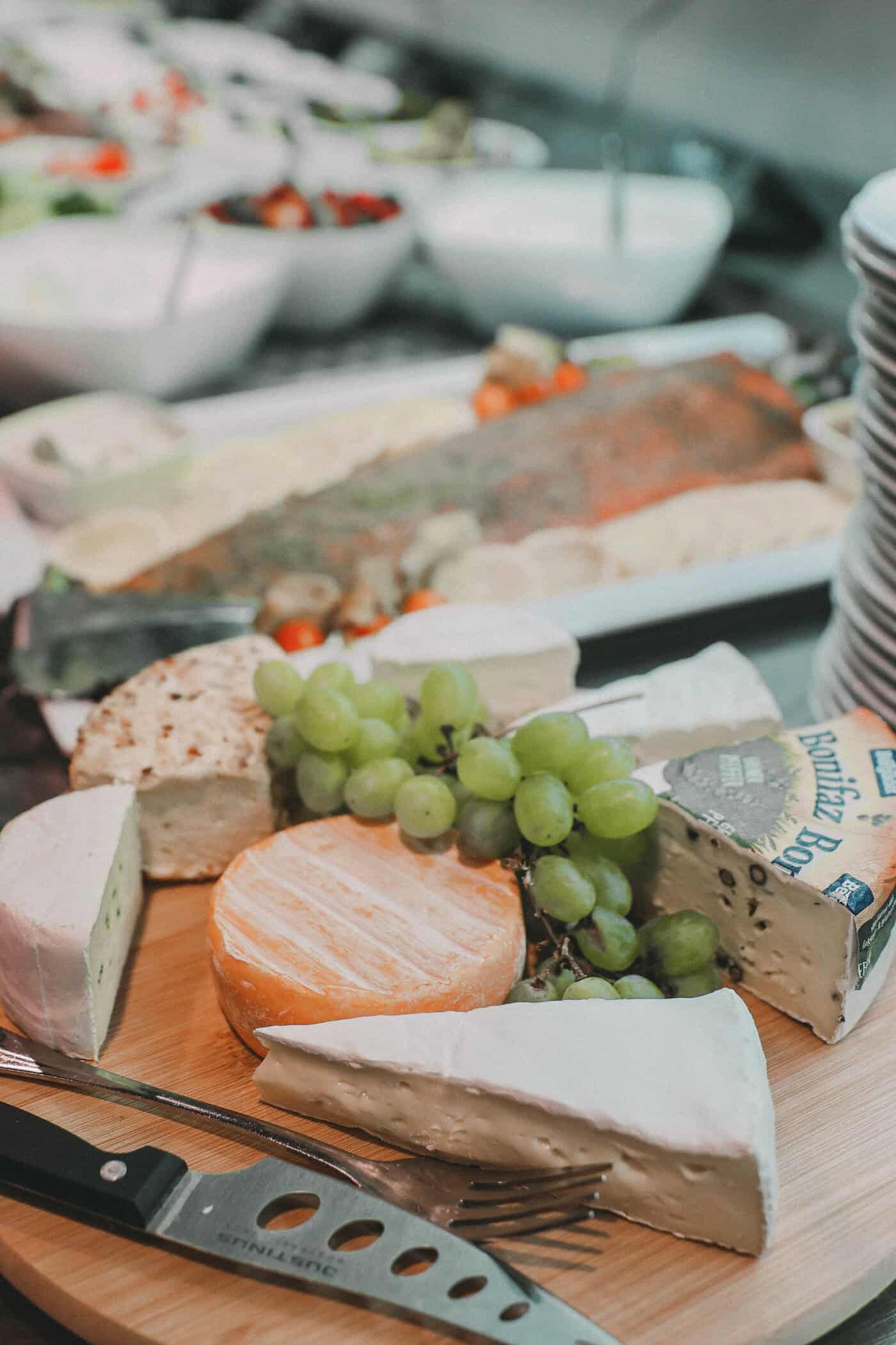 Auswahl nbeim Frühstücksbuffet