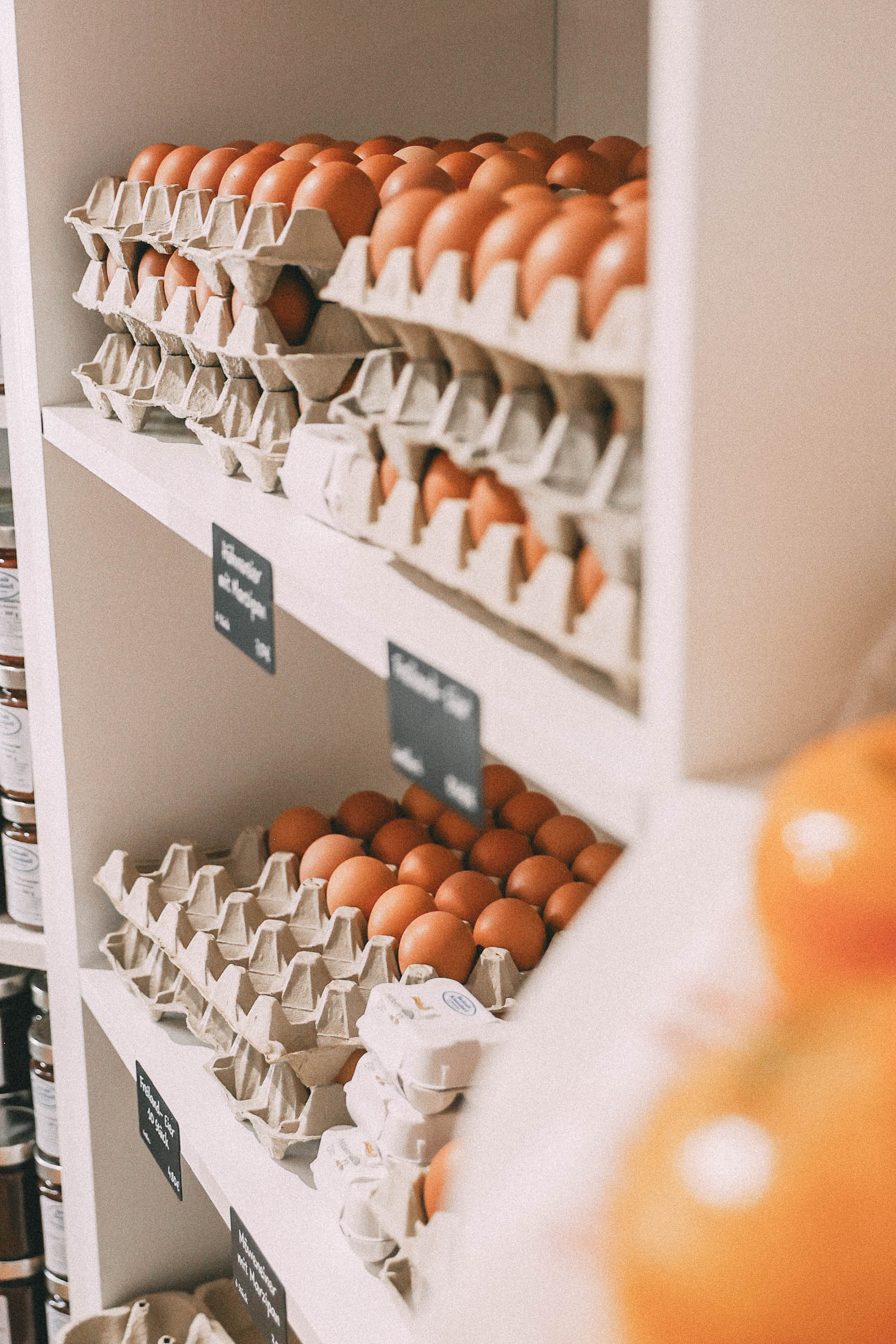 Eier beim Hofladen